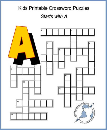 Free printable crossword puzzles easy difficulty